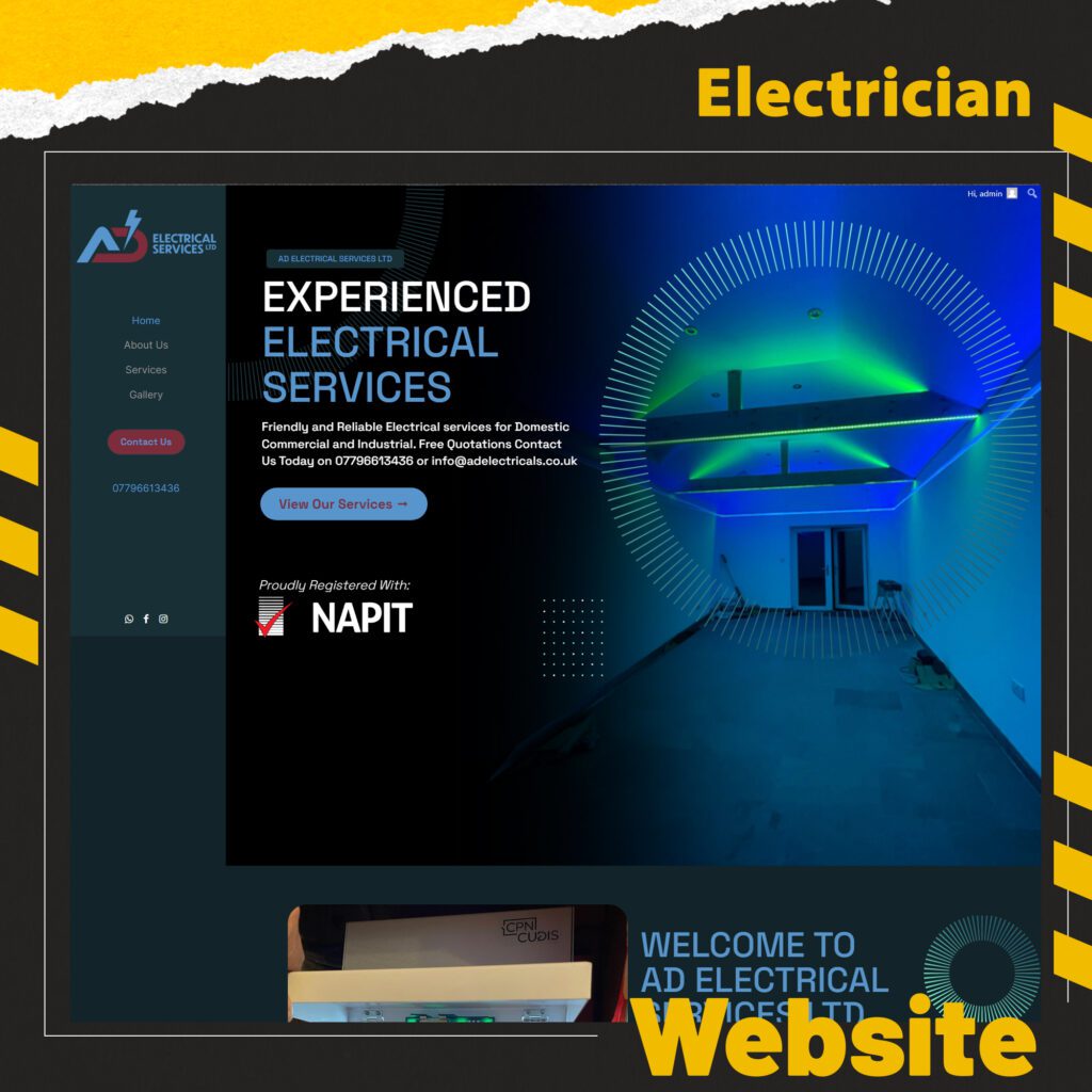 Electrician Web Design